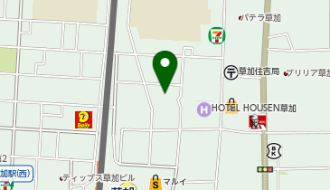 ビッグ・エー草加住吉店の地図画像