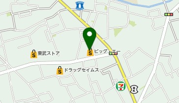 ビッグ・エー草加中根店の地図画像