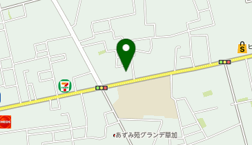 ビッグ・エー草加新田店の地図画像