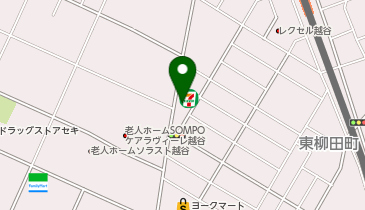 ビッグ・エー越谷赤山店の地図画像