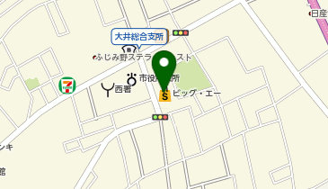 ビッグ・エー大井亀久保店の地図画像