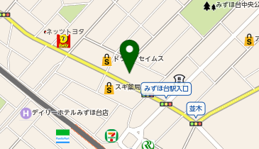 ビッグ・エー富士見東みずほ台店の地図画像