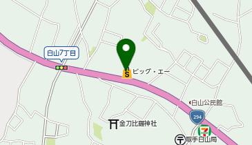 ビッグ・エー取手白山店の地図画像