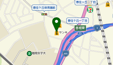 サンキ 香椎店の地図画像