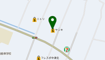 サンキ 中津店の地図画像