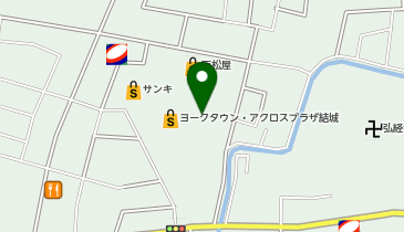 サンキ 結城店の地図画像
