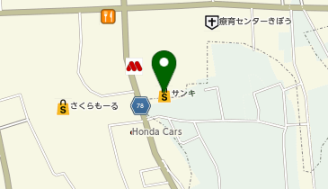 サンキ 大間々店の地図画像