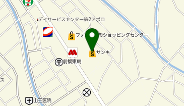サンキ 前橋山王店の地図画像