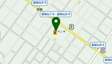 サンキ 新琴似店の地図画像