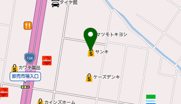 サンキ 神栖店の地図画像