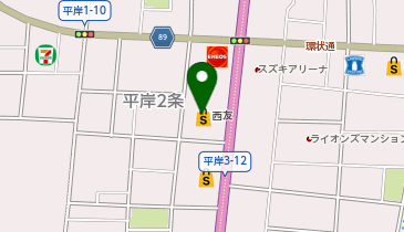 サンキ 平岸店の地図画像