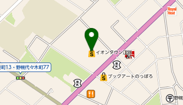 サンキ 野幌店の地図画像