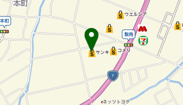 サンキ 中条店の地図画像