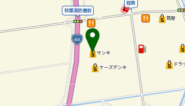 サンキ 新津店の地図画像