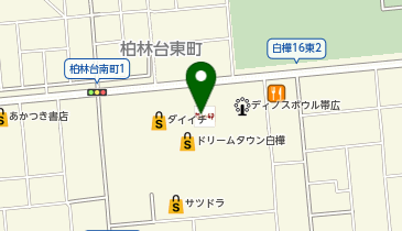 サンキ 白樺店の地図画像