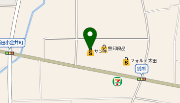 サンキ 太田脇屋店の地図画像