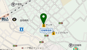 サンキ 田端店の地図画像