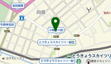 ホリデー車検 とうきょうスカイツリー駅前の地図画像