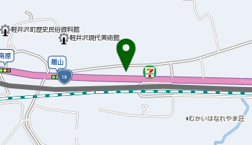 ホリデー車検 軽井沢の地図画像