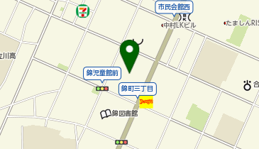 ホリデー車検 立川の地図画像