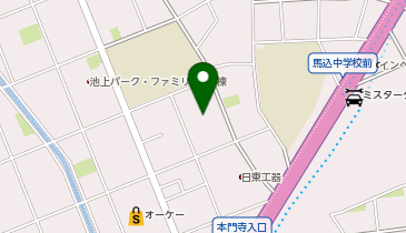 ホリデー車検 大田池上の地図画像