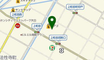 ホリデー車検 岡崎上和田の地図画像