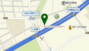 ホリデー車検 横浜鶴見の地図画像