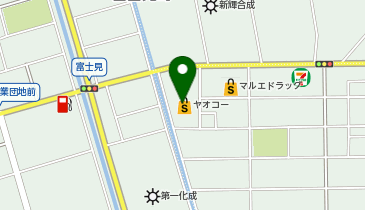 ヤオコー 行田藤原店(埼玉県)の地図画像