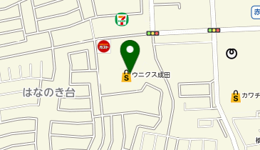 ヤオコー 成田はなのき台店(千葉県)の地図画像