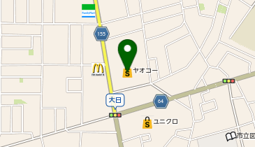 ヤオコー 四街道店(千葉県)の地図画像