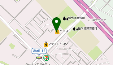 ヤオコー ミノリア稲毛海岸店(千葉県)の地図画像