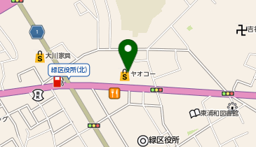 ヤオコー 浦和中尾店(埼玉県)の地図画像