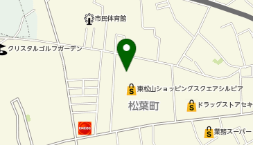 ヤオコー 東松山シルピア店(埼玉県)の地図画像