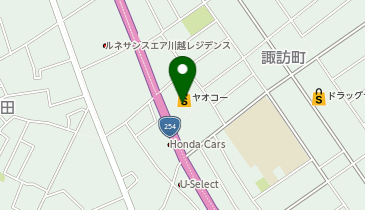ヤオコー 川越藤間店(埼玉県)の地図画像