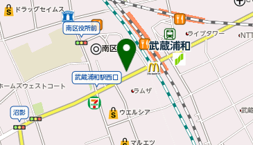 ヤオコー 武蔵浦和店(埼玉県)の地図画像