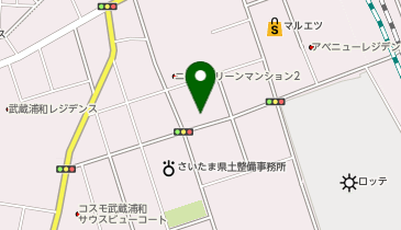 ヤオコー ロッテスクエア武蔵浦和店の地図画像