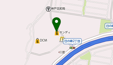 サンディ 神戸北町店の地図画像