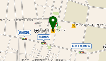 サンディ 尼崎長洲店の地図画像