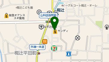サンディ 山科椥辻店の地図画像