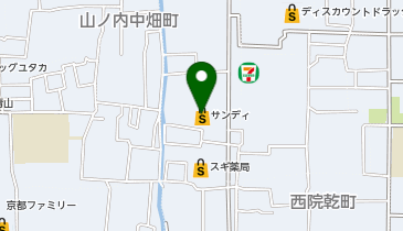 サンディ 京都山ノ内店の地図画像
