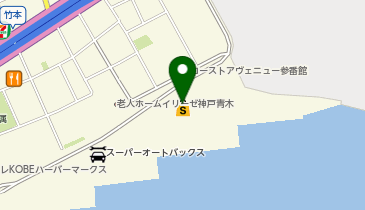 サンディ サンシャイン神戸店の地図画像