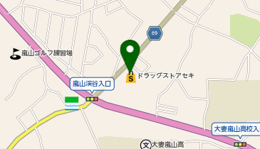 ドラッグストア セキ 武蔵嵐山店の地図画像