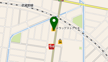 ドラッグストア セキ 南流山店の地図画像