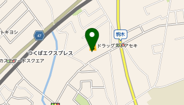 ドラッグストア セキ 駒木店の地図画像