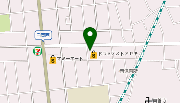ドラッグストア セキ 白岡西店の地図画像
