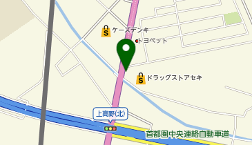 ドラッグストア セキ 上高野店の地図画像