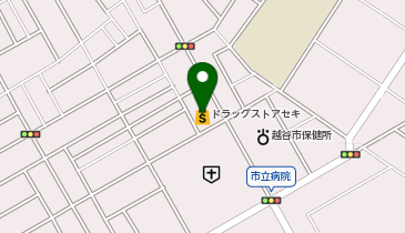 ドラッグストア セキ 東越谷店の地図画像