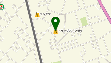ドラッグストア セキ 一ノ割店の地図画像