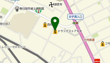ドラッグストア セキ 春日部東店の地図画像