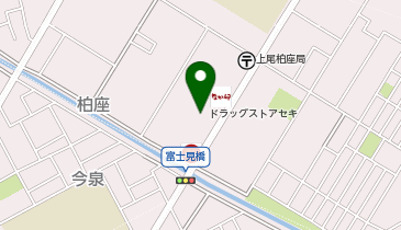 ドラッグストア セキ 柏座店の地図画像